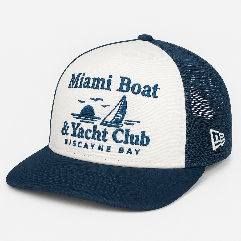 New Era Golfer Miami Boat & Yacht Club Biscayne Bay Cap