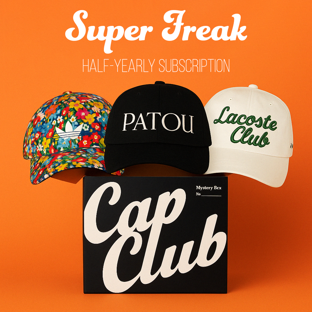 Super Freak Mystery Box - Get a premium baseball cap every 6 months